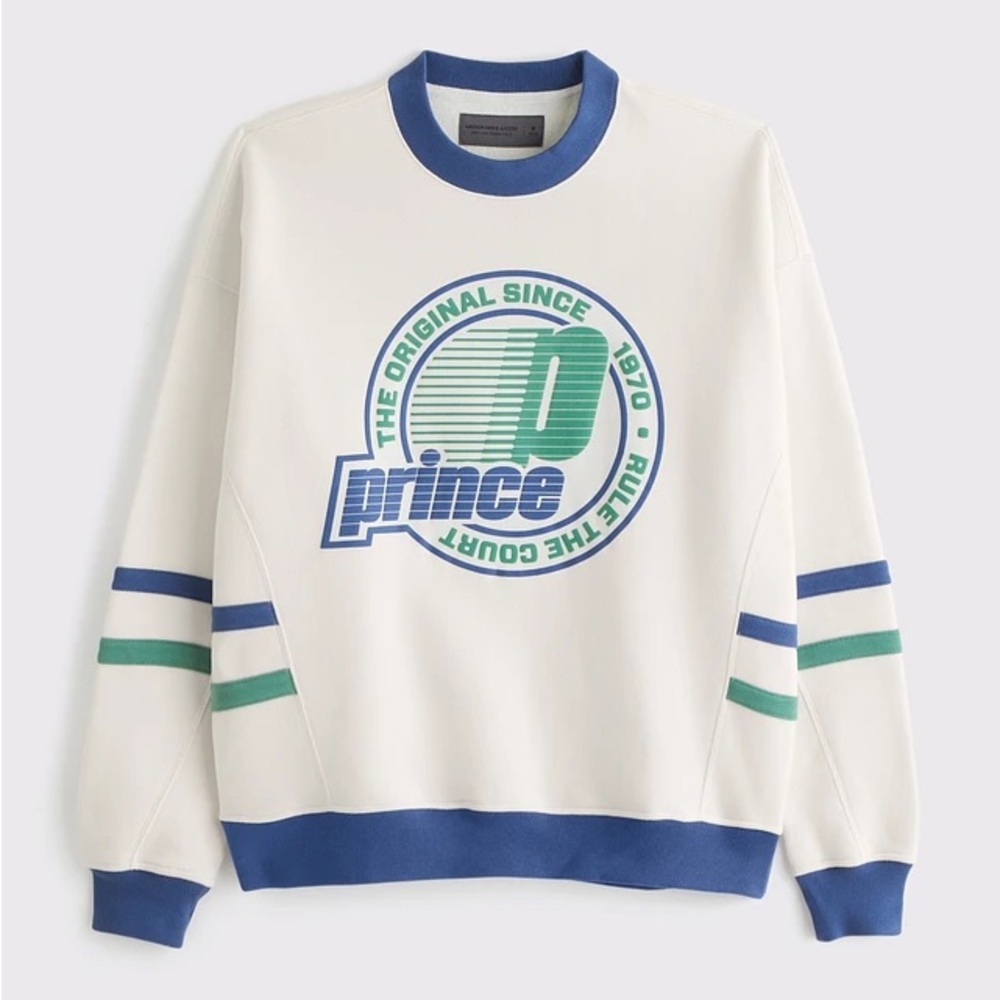 Abercrombie x Prince Tennis Graphic Crew Sweatshirt